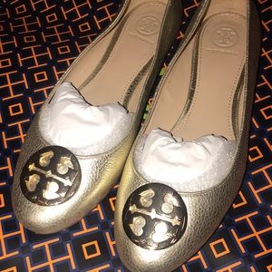 TORY BURCH 8.5 Gold Flats